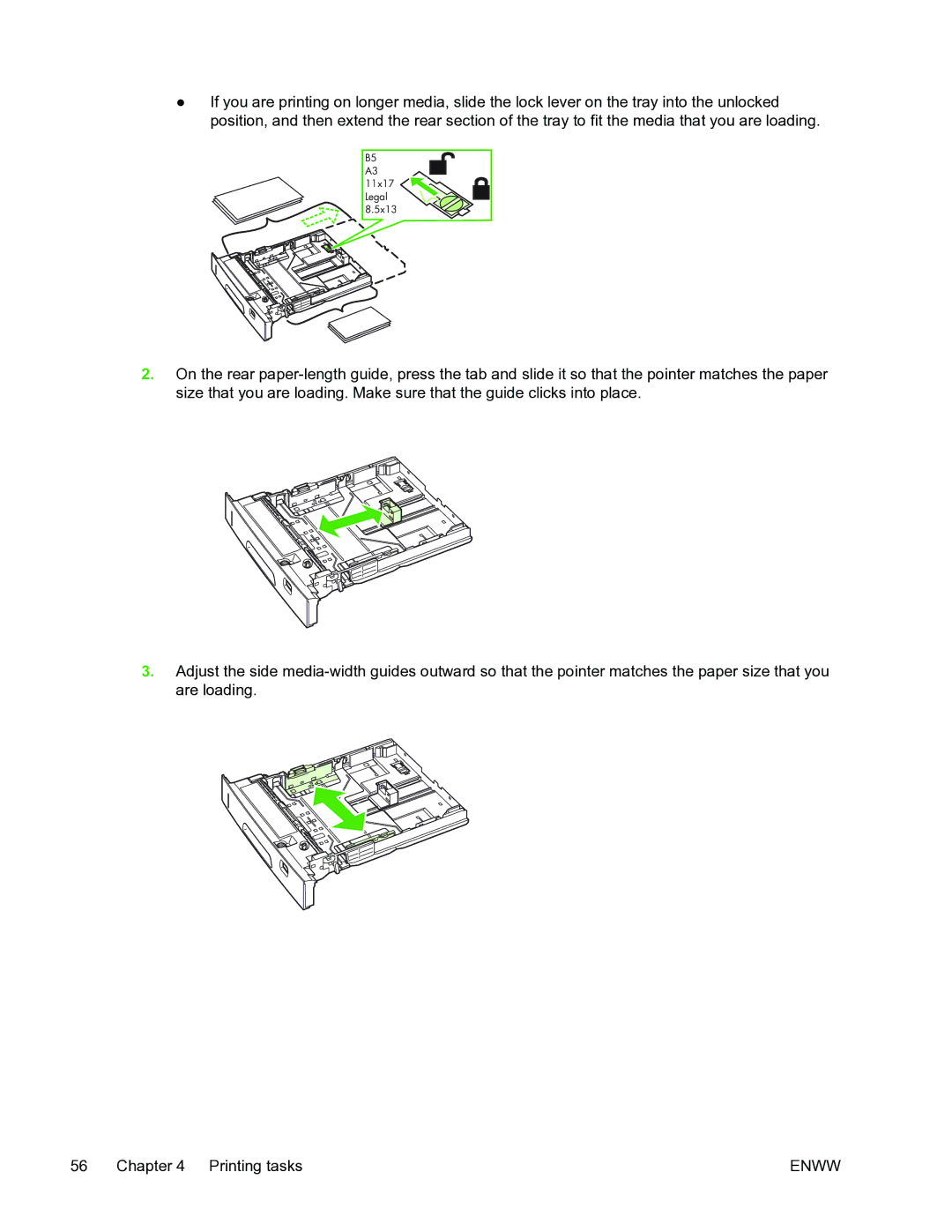 HP 5200L manual 11x17 Legal 