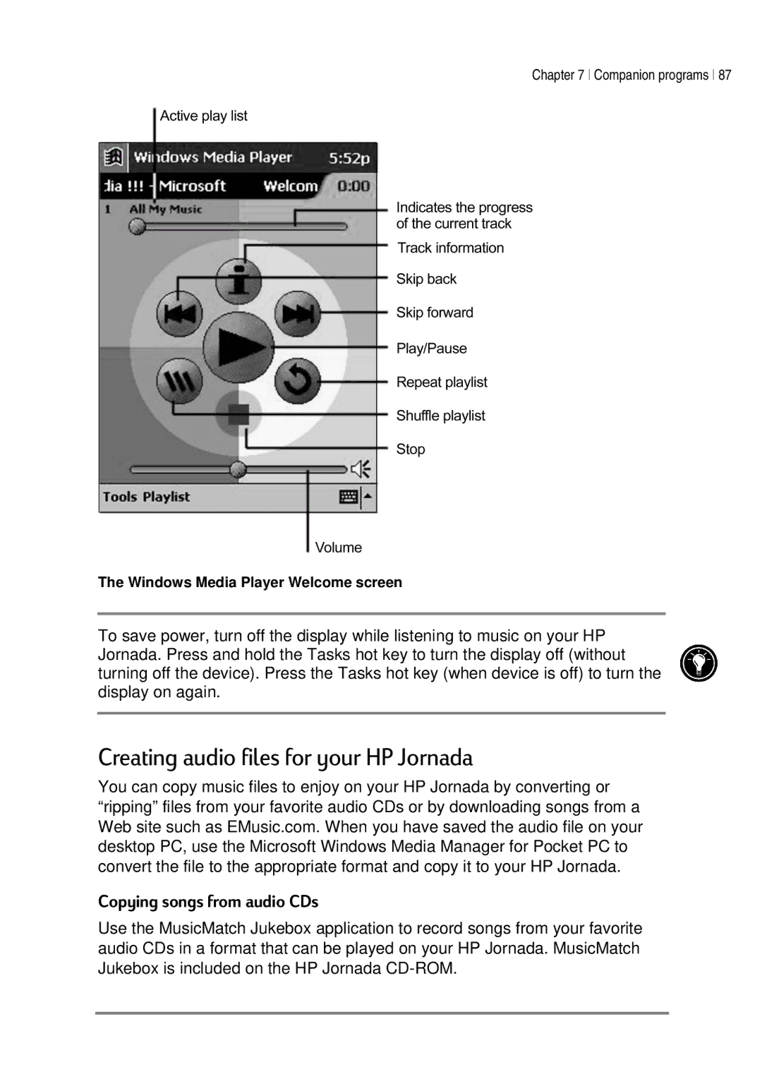 HP 520, 525 manual UHDWLQJDXGLRILOHVIRU\RXU+3-RUQDGD 