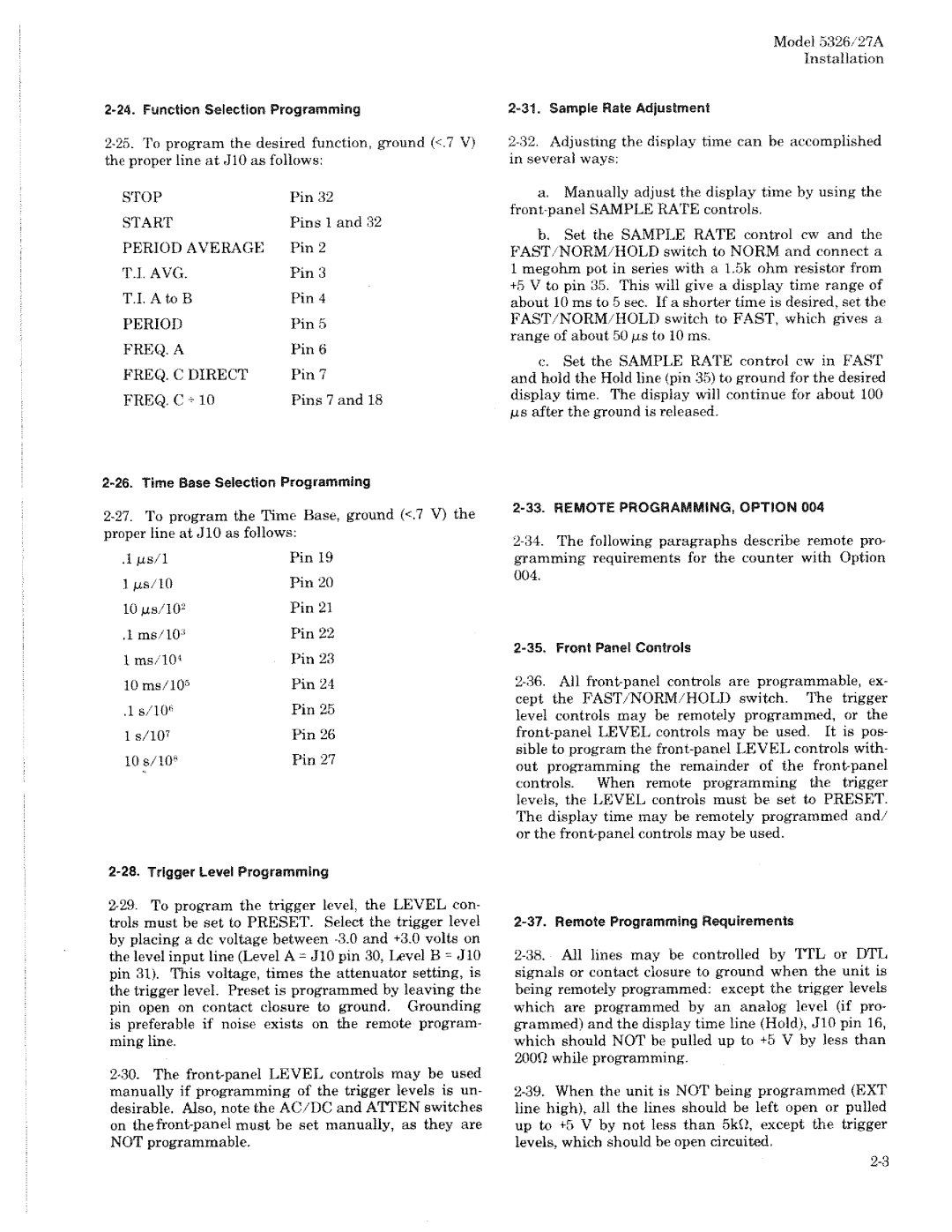 HP 5326A, 5327A manual 