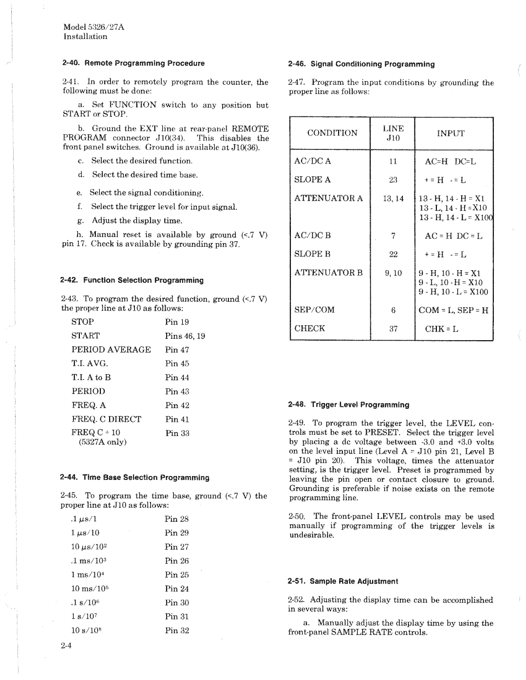 HP 5327A, 5326A manual 