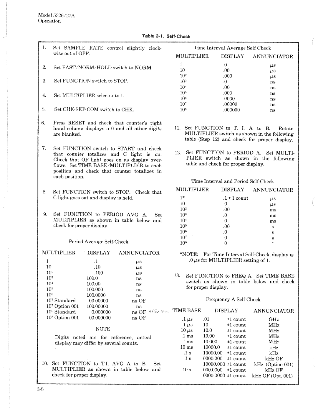 HP 5327A, 5326A manual 