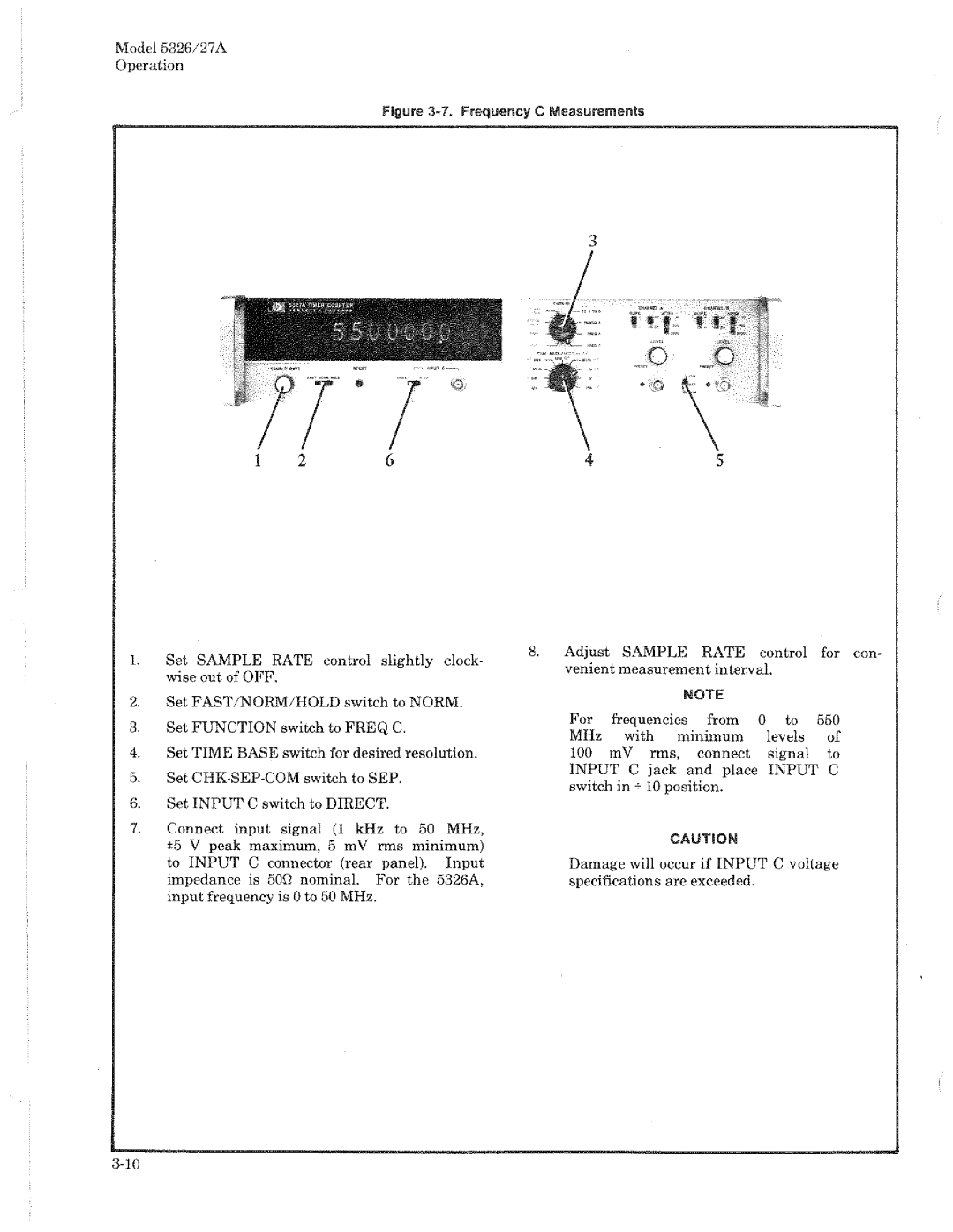 HP 5327A, 5326A manual 