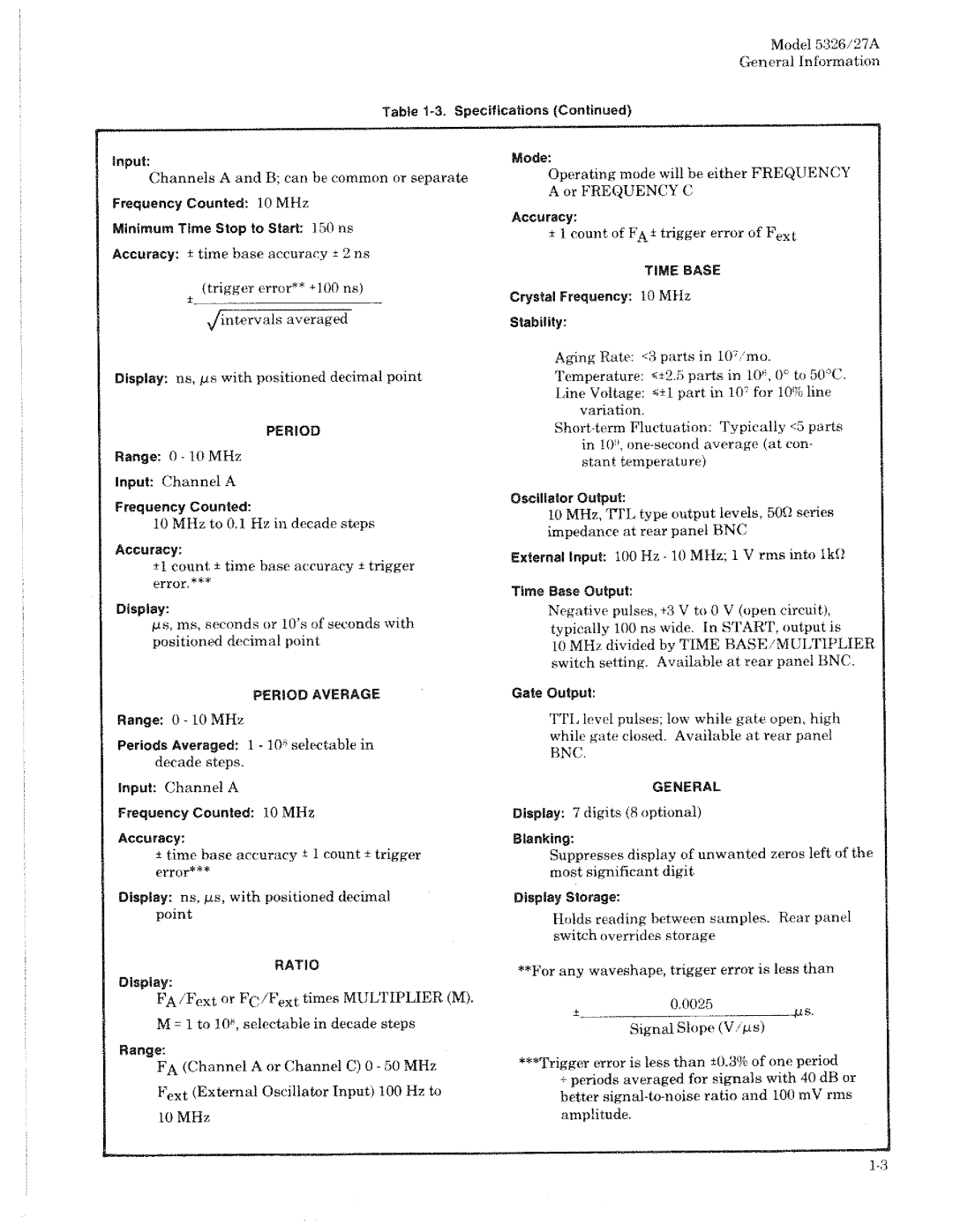 HP 5326A, 5327A manual 