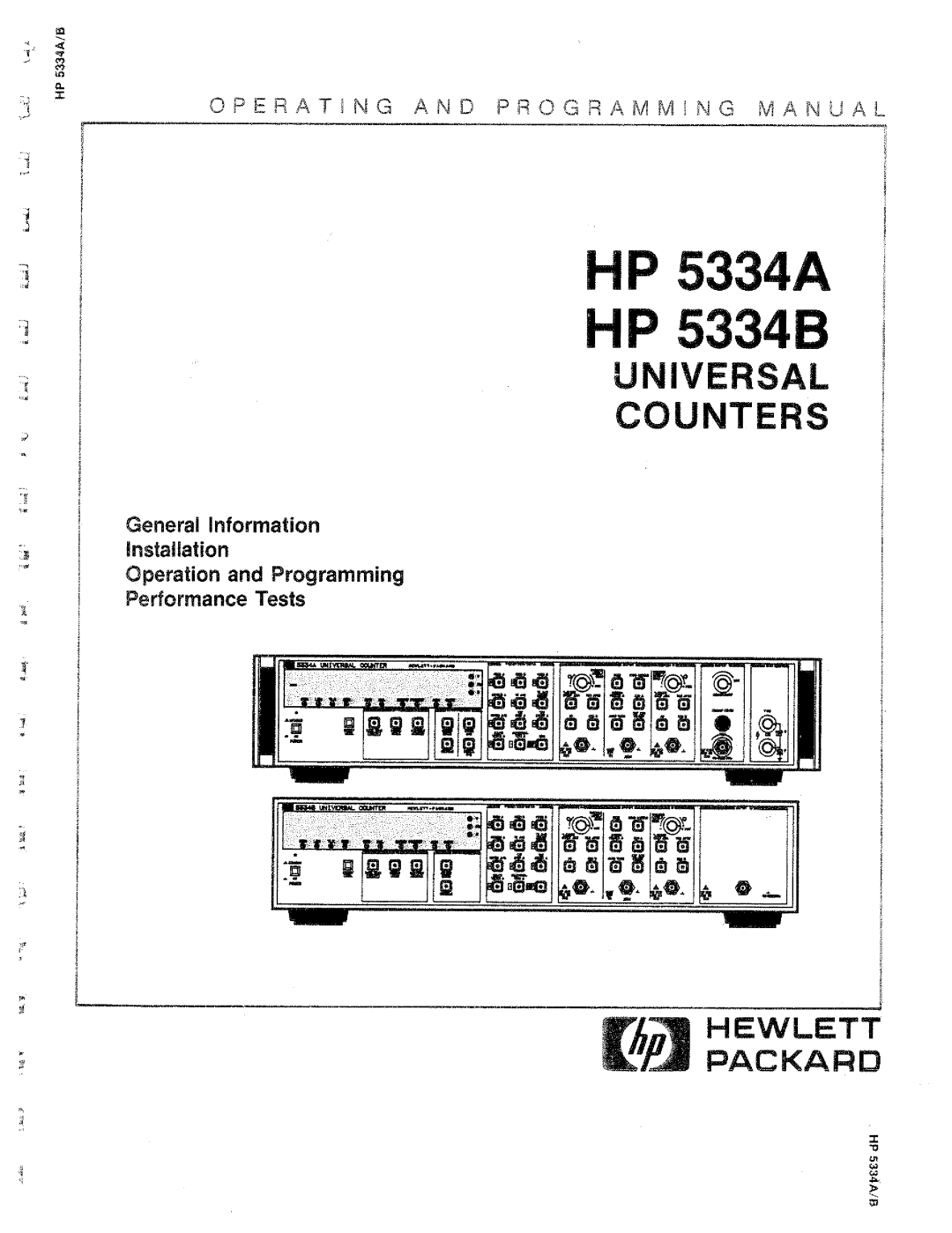 HP 5334B, 5334A manual 