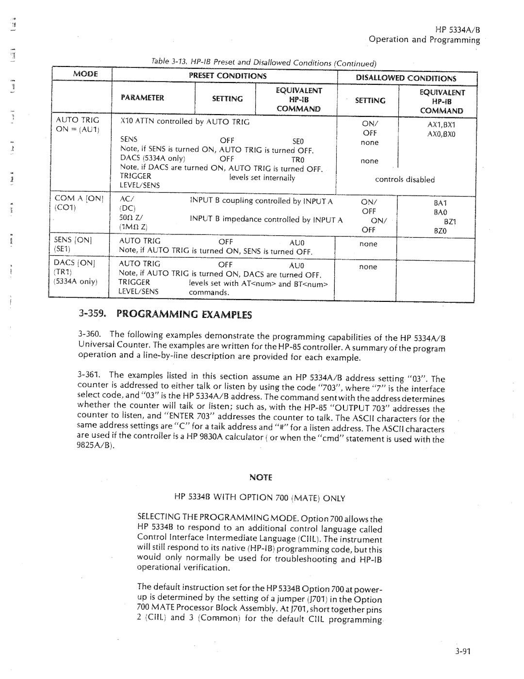 HP 5334A, 5334B manual 