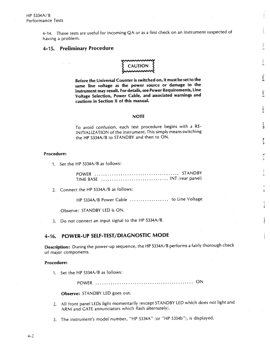 HP 5334B, 5334A manual 