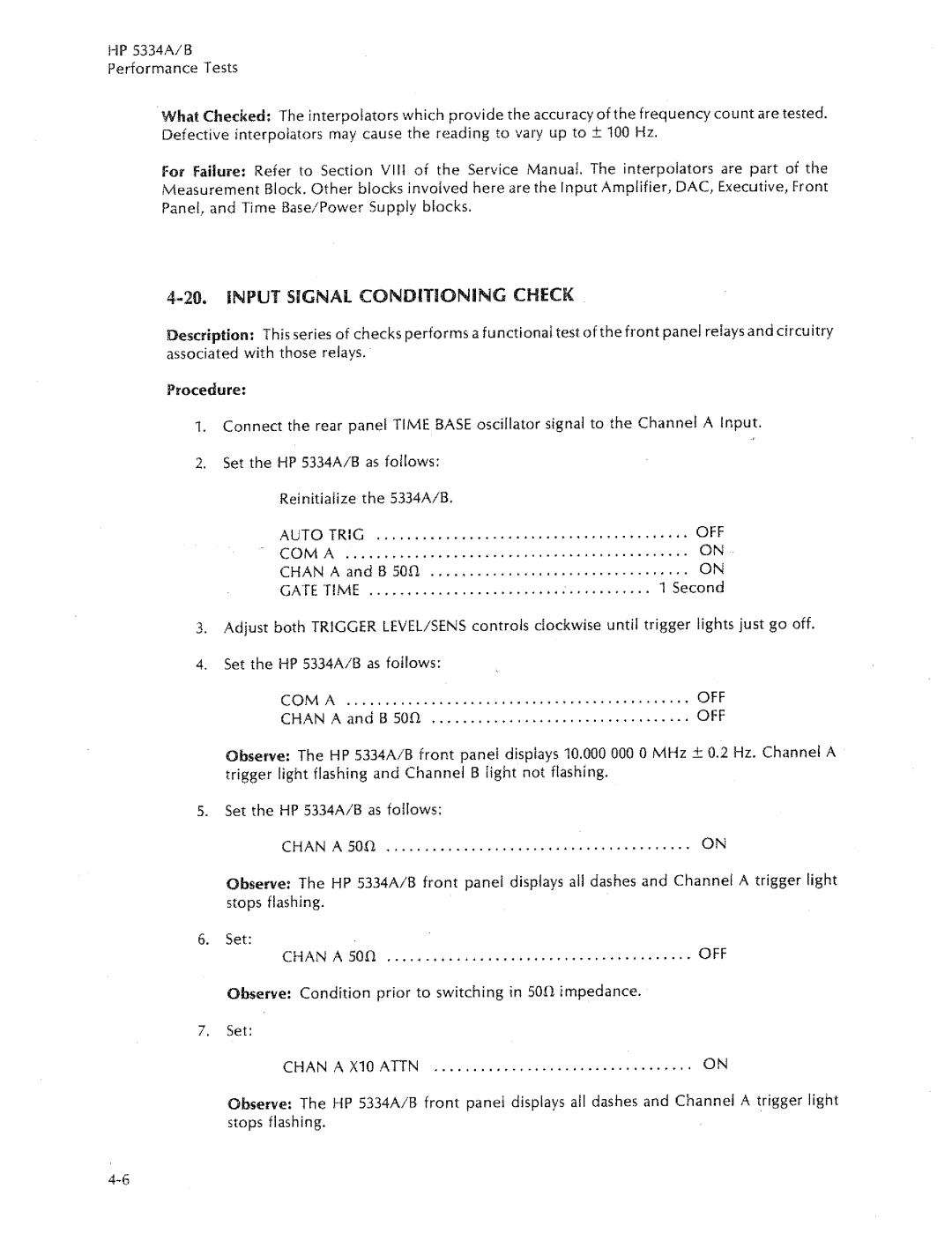 HP 5334B, 5334A manual 