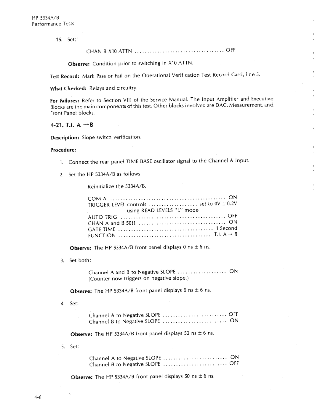 HP 5334B, 5334A manual 