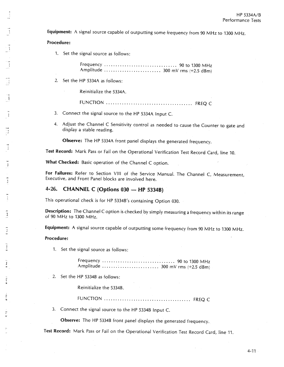 HP 5334A, 5334B manual 