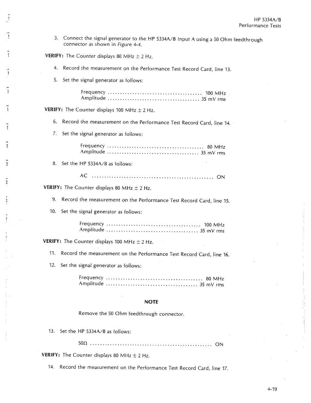 HP 5334A, 5334B manual 