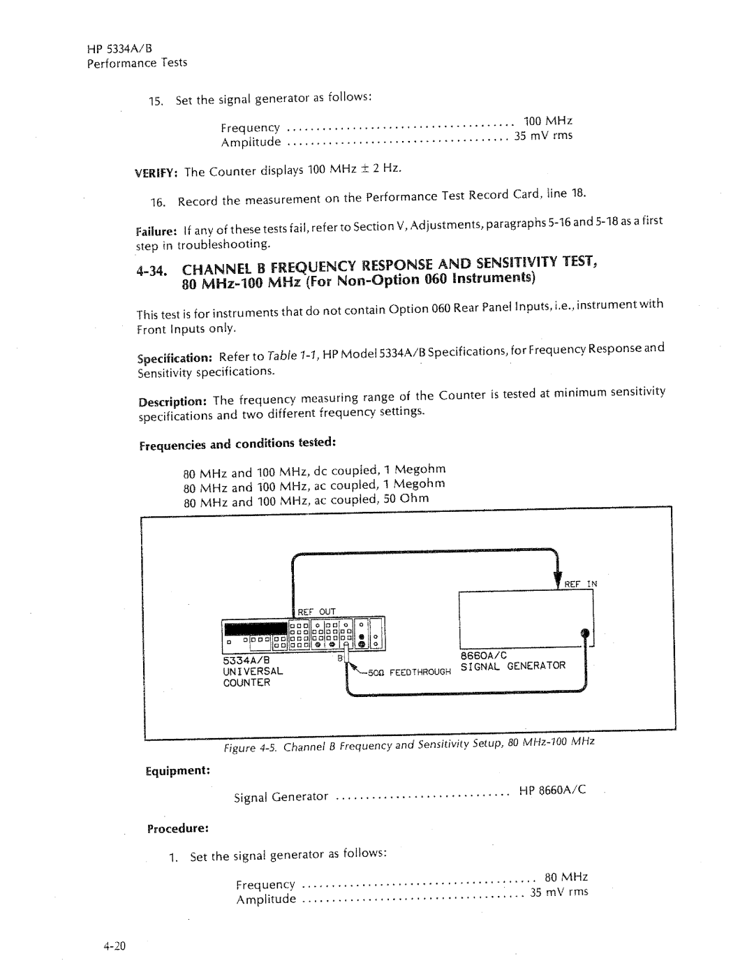 HP 5334B, 5334A manual 