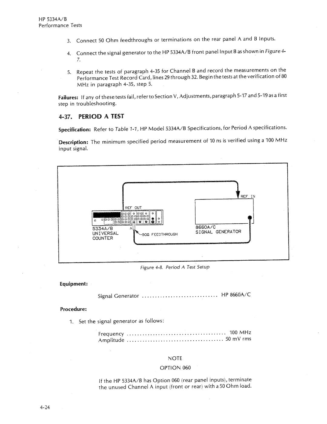 HP 5334B, 5334A manual 