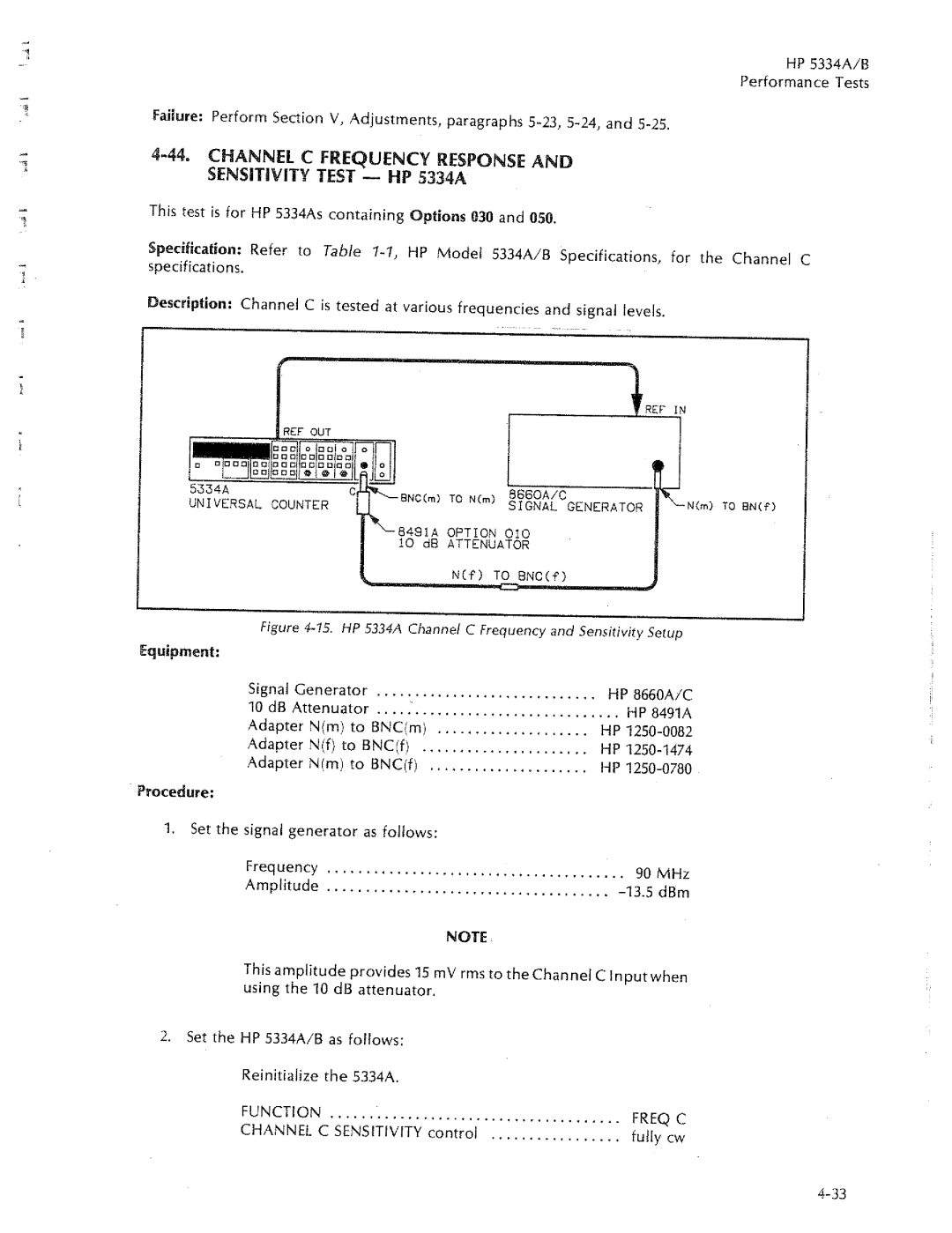 HP 5334A, 5334B manual 