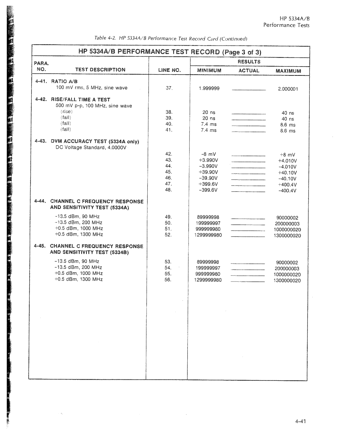 HP 5334A, 5334B manual 