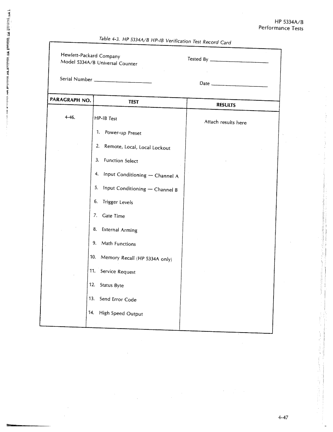 HP 5334A, 5334B manual 