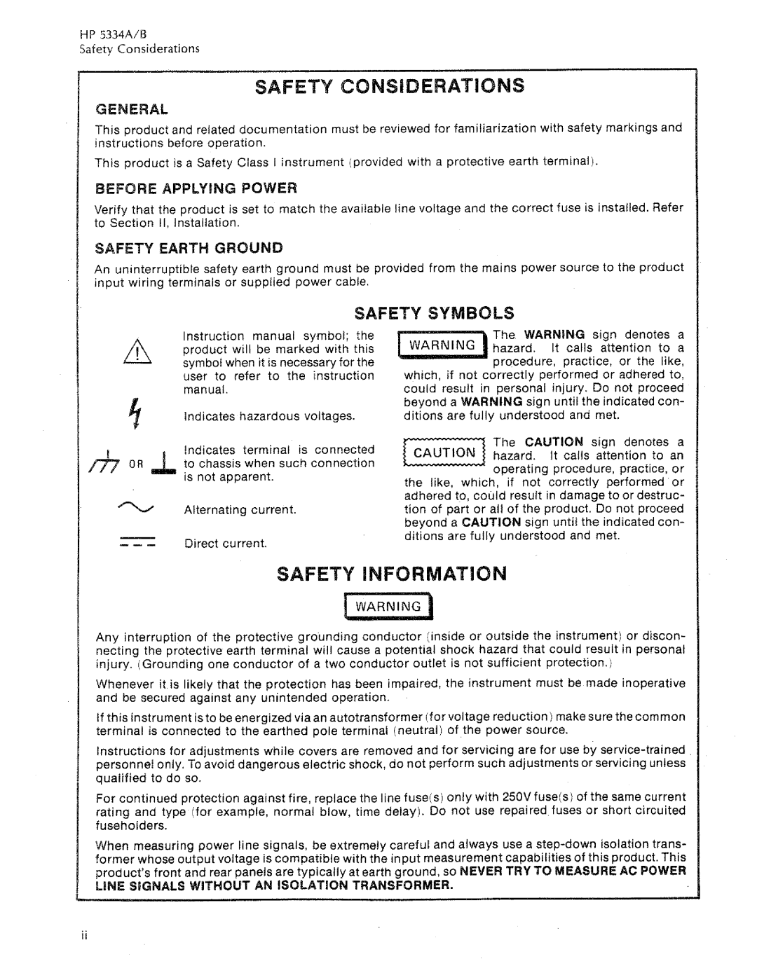 HP 5334A, 5334B manual 