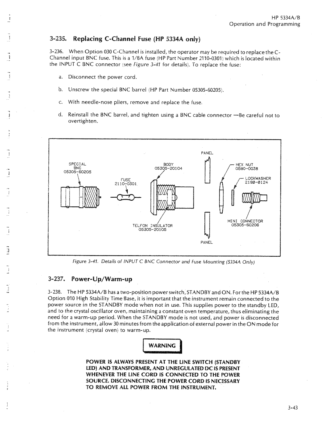 HP 5334A, 5334B manual 