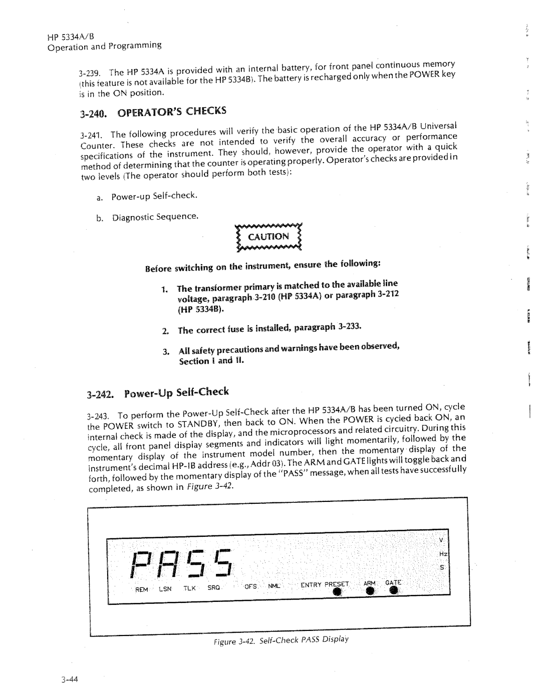 HP 5334B, 5334A manual 