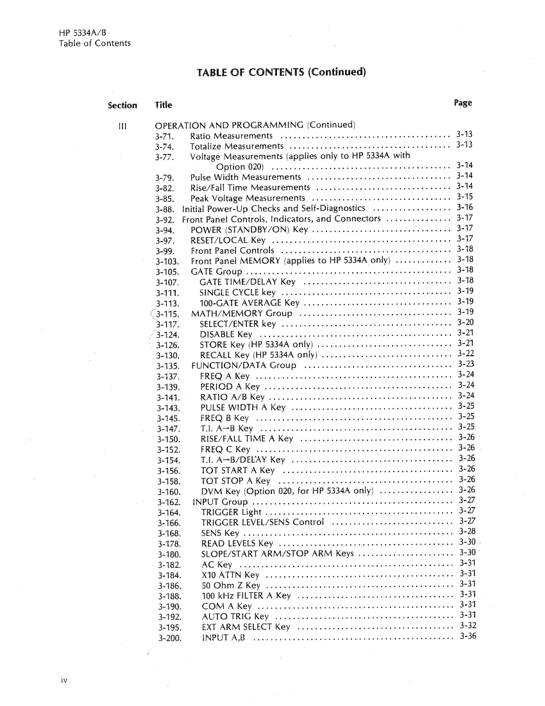 HP 5334A, 5334B manual 