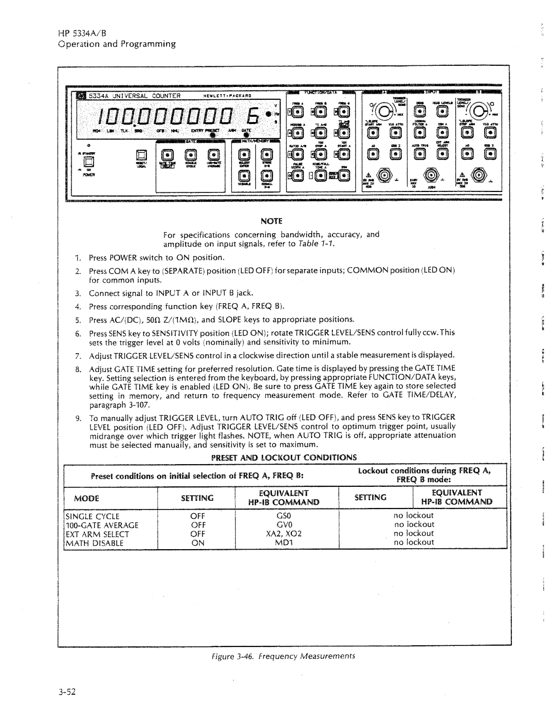 HP 5334B, 5334A manual 