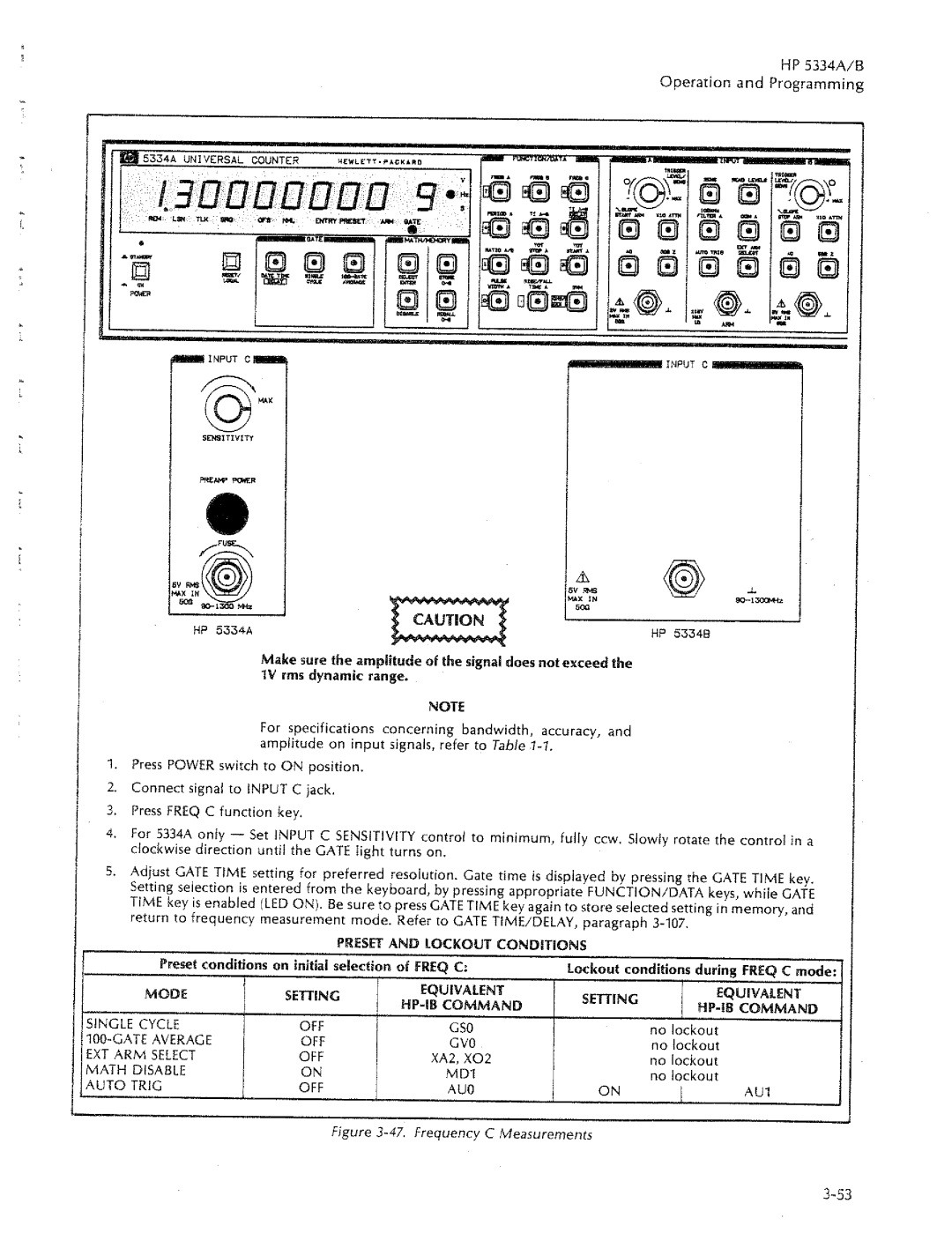 HP 5334A, 5334B manual 