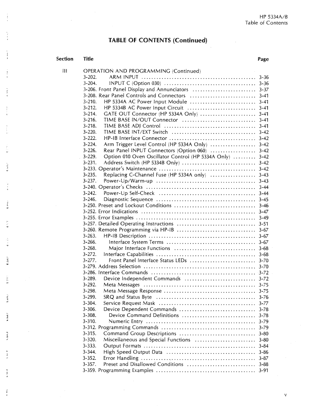 HP 5334B, 5334A manual 