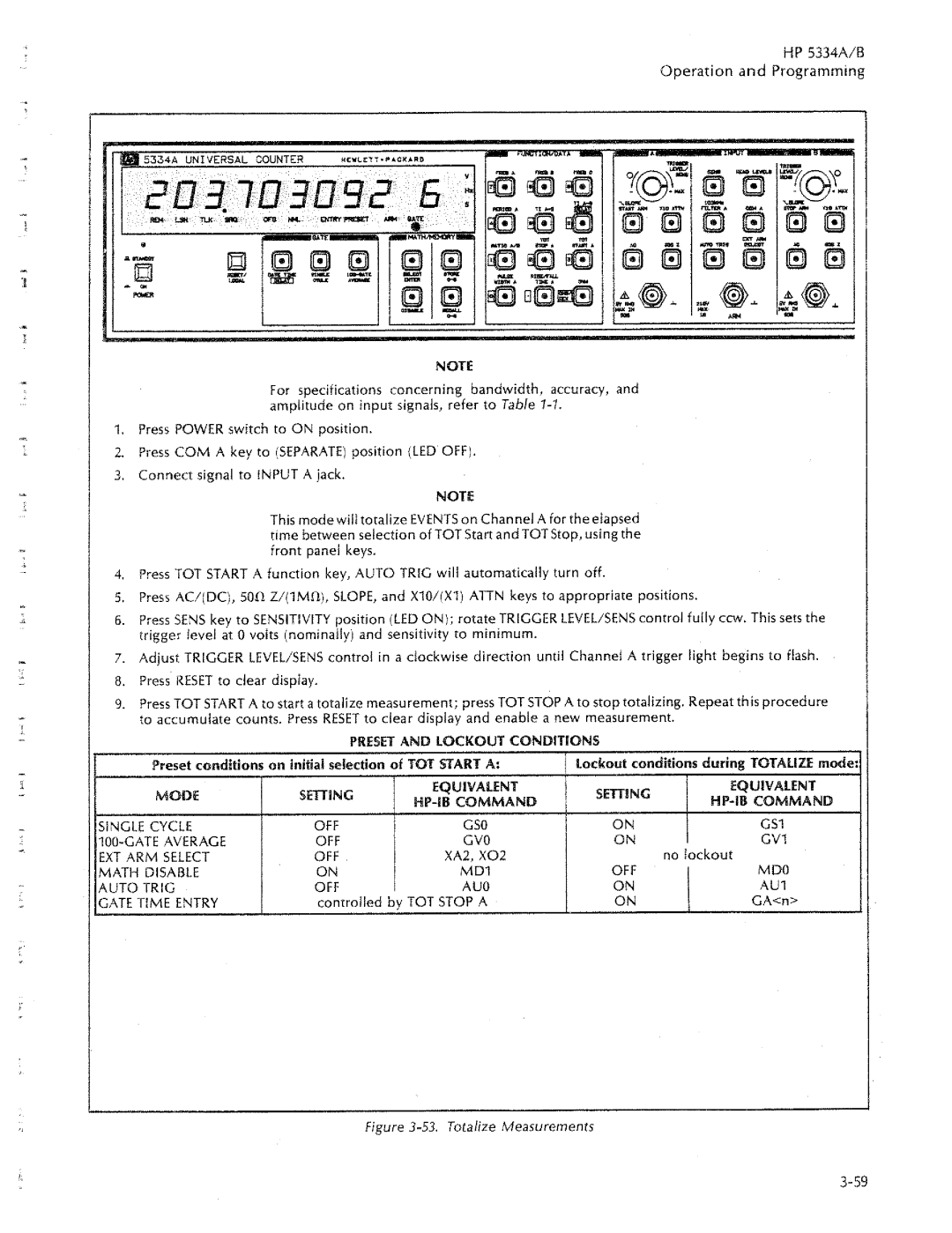 HP 5334A, 5334B manual 