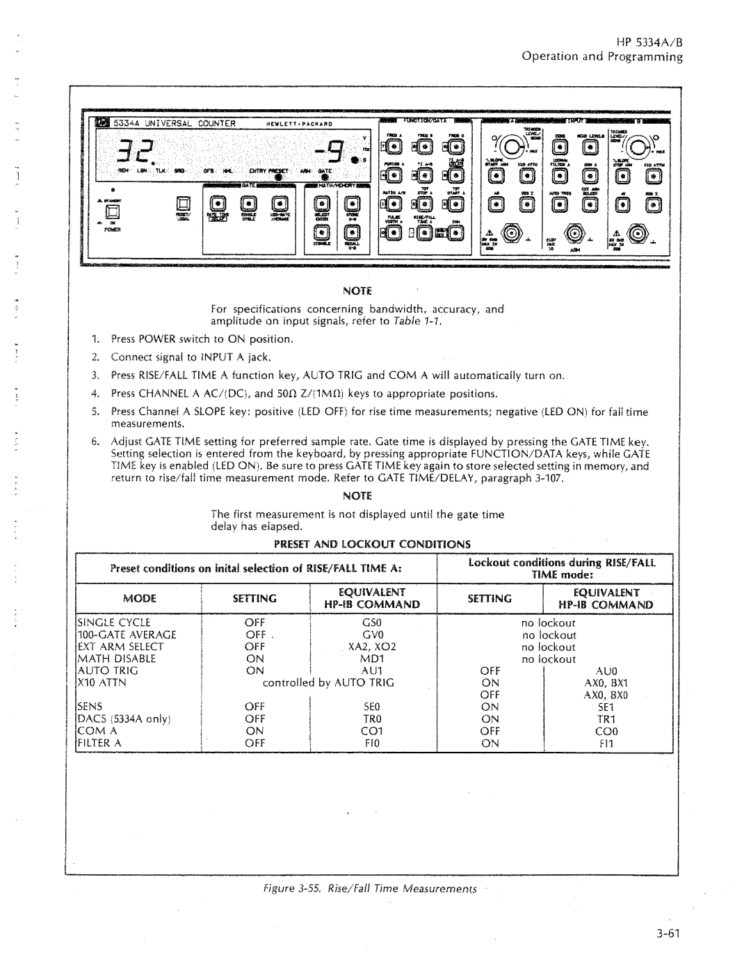 HP 5334A, 5334B manual 