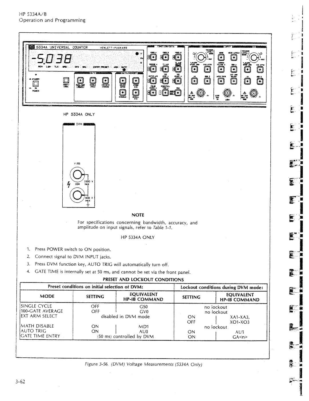 HP 5334B, 5334A manual 