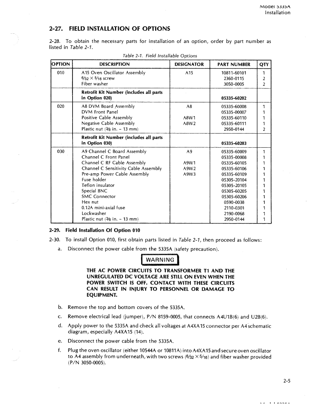 HP 5335A manual 