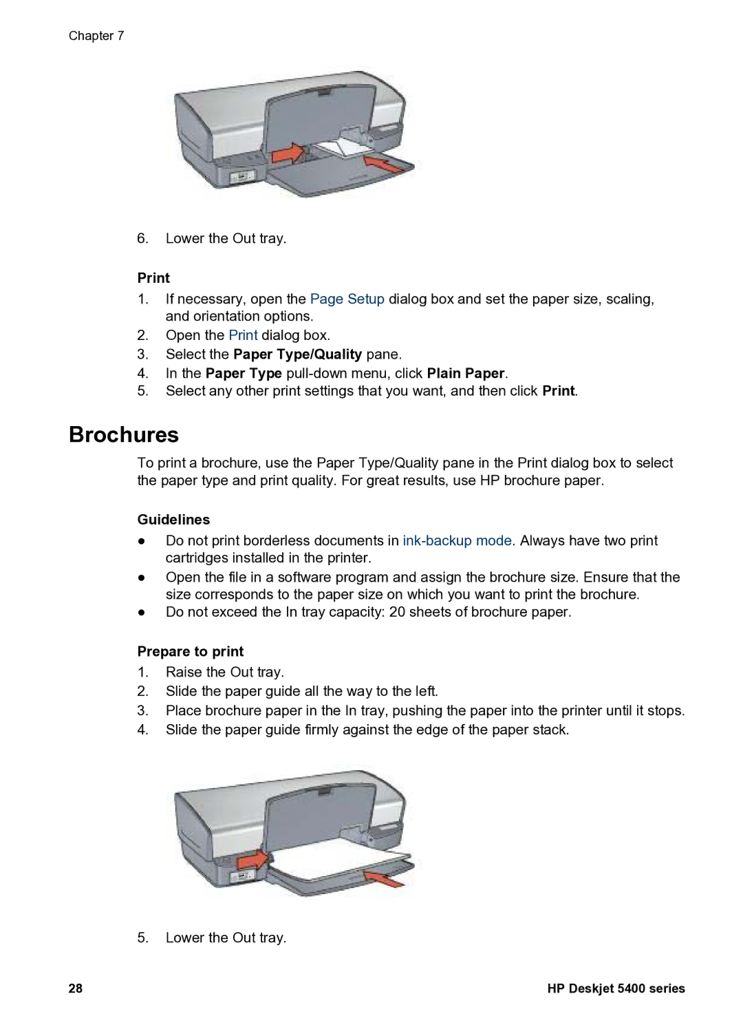 HP 5400 manual Brochures 