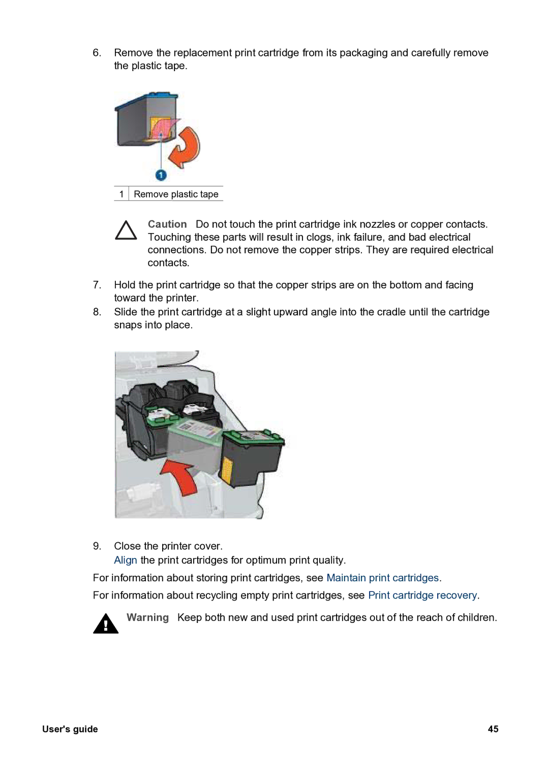 HP 5400 manual Remove plastic tape 