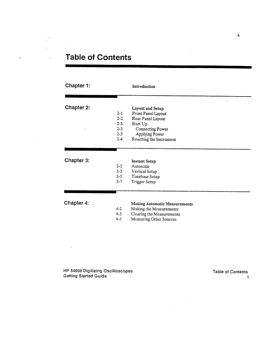 HP 54500 manual 