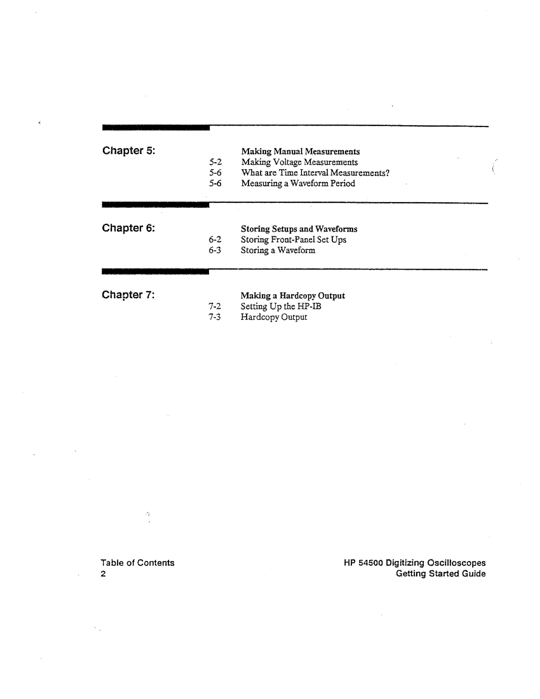 HP 54500 manual 