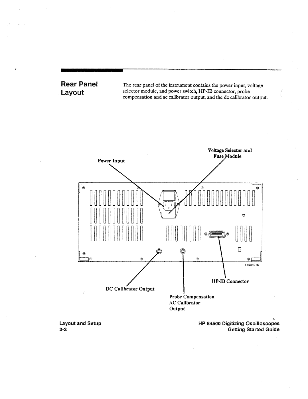HP 54500 manual 