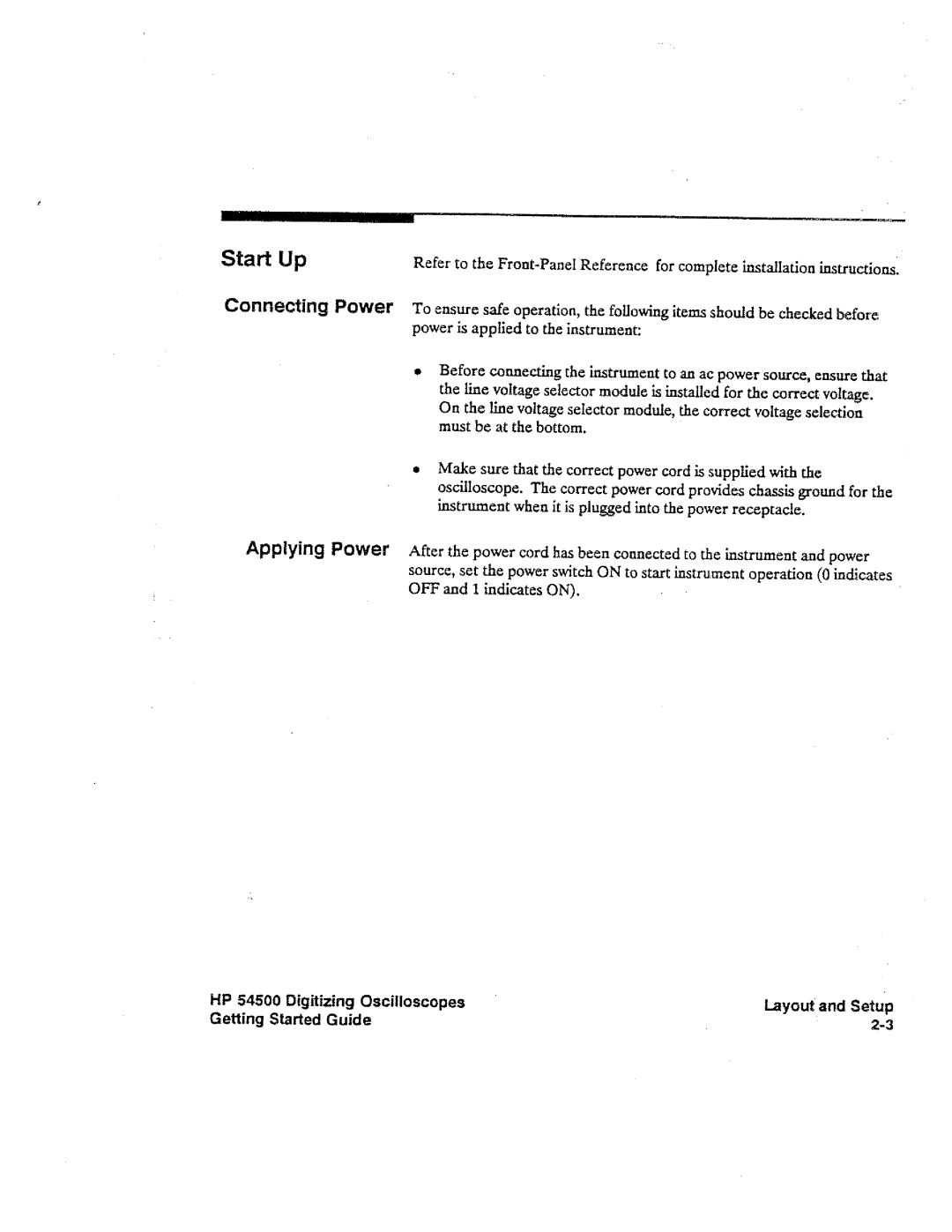 HP 54500 manual 