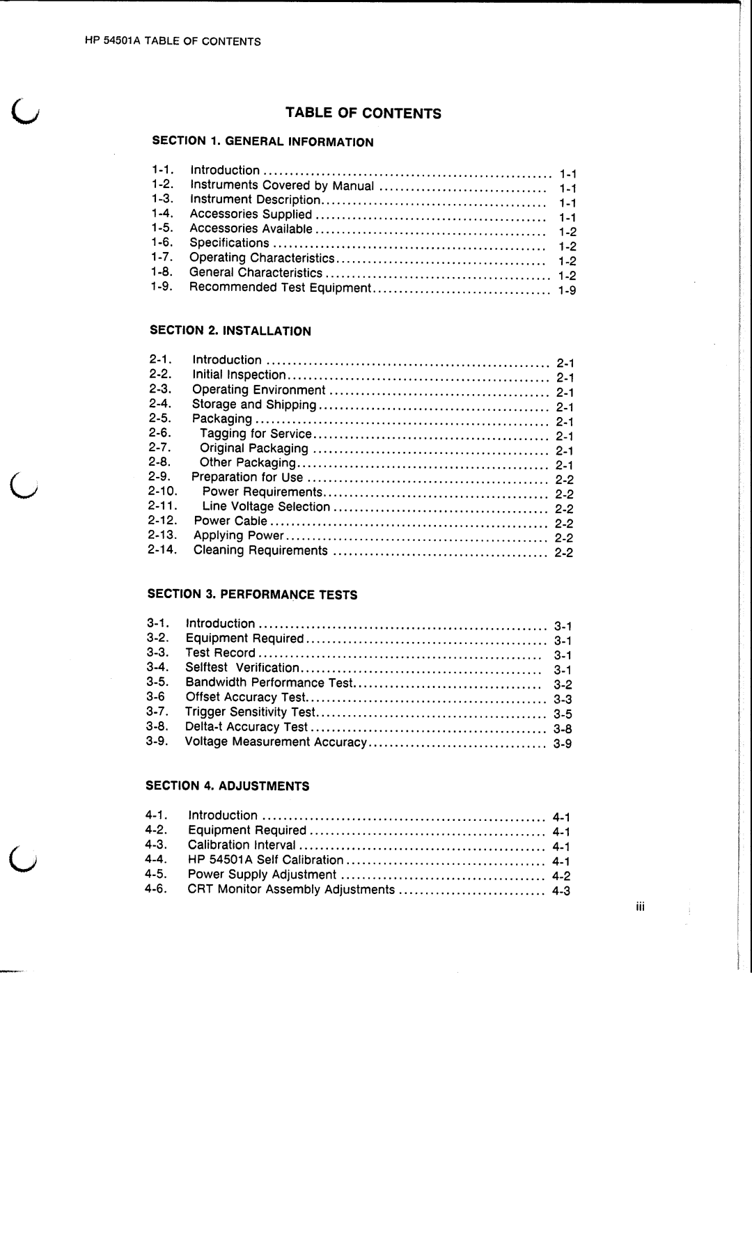 HP 54501A manual 