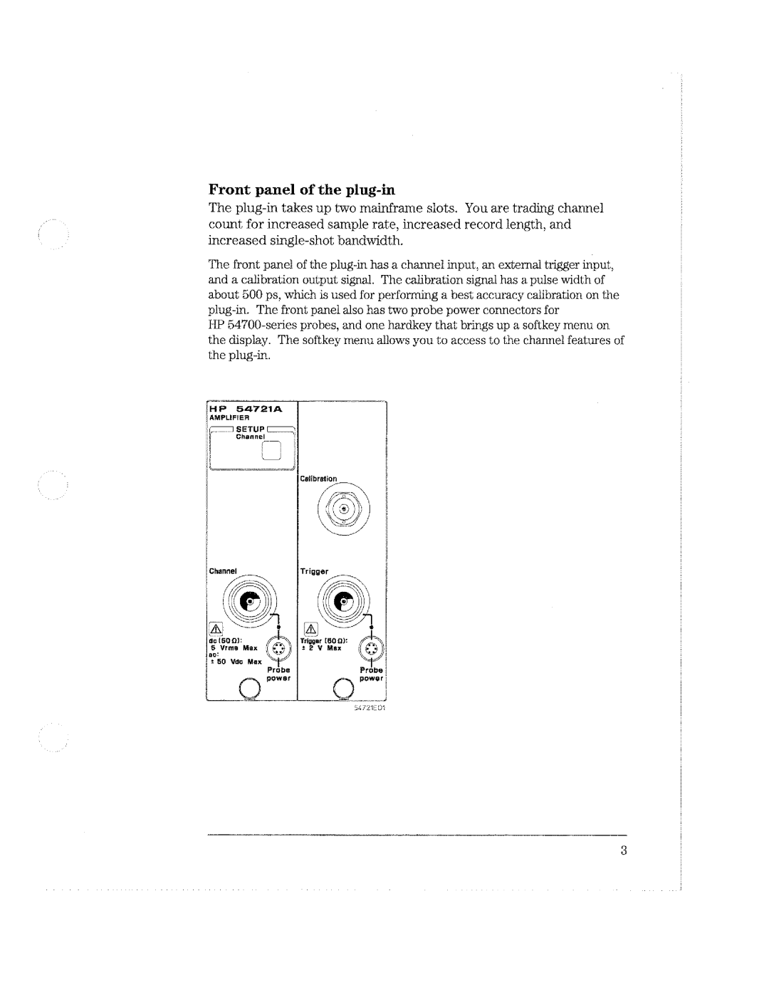 HP 54721A manual 