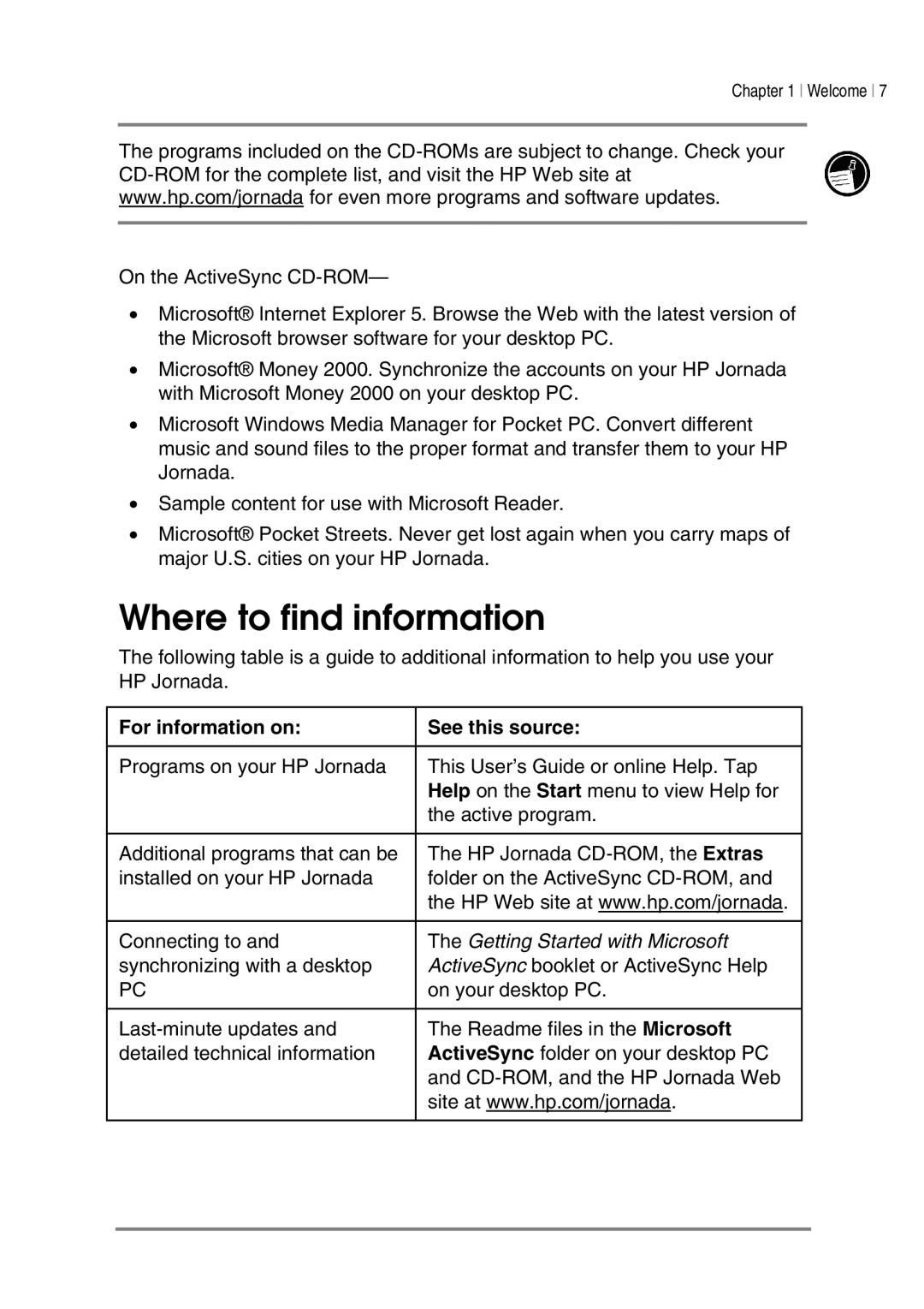 HP 540, 548, 545, 547 manual Where to find information, For information on See this source 