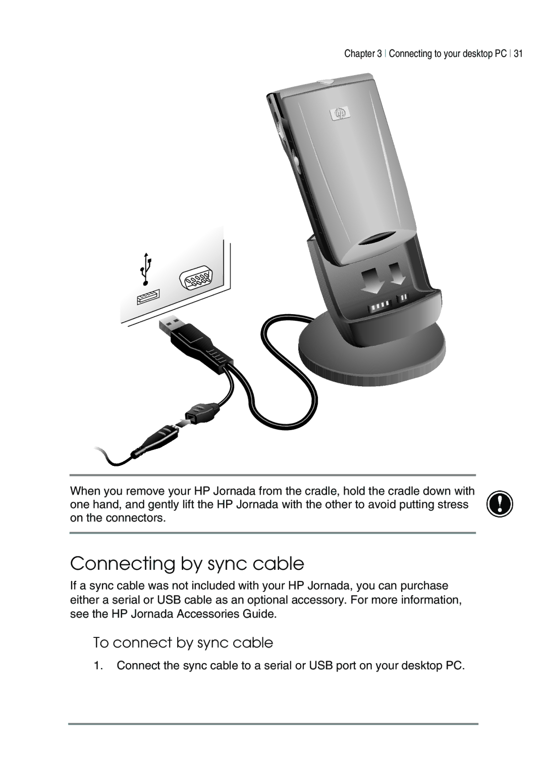 HP 540, 548, 545, 547 manual Connecting by sync cable, To connect by sync cable 