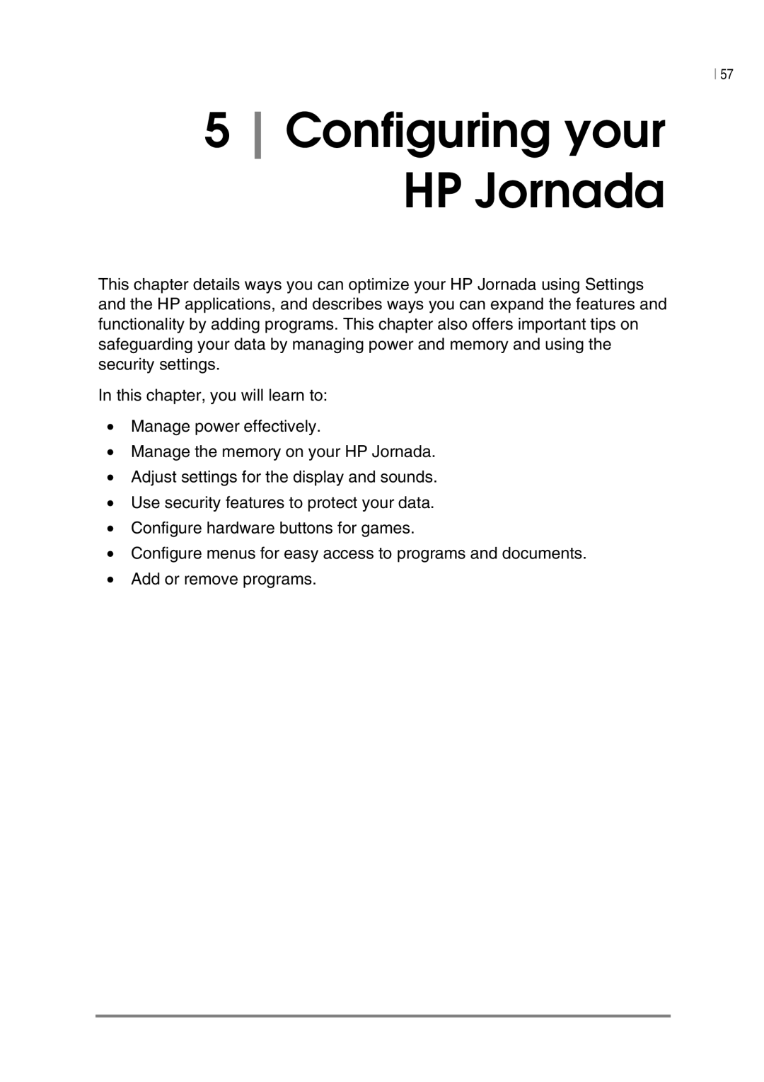 HP 545, 548, 547, 540 manual Configuring your HP Jornada 