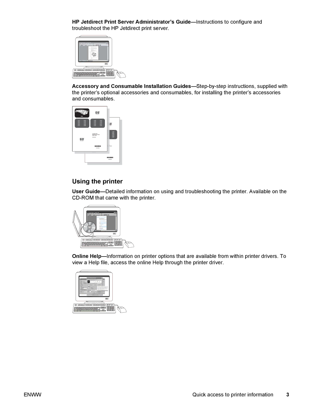 HP 5500 manual Using the printer 