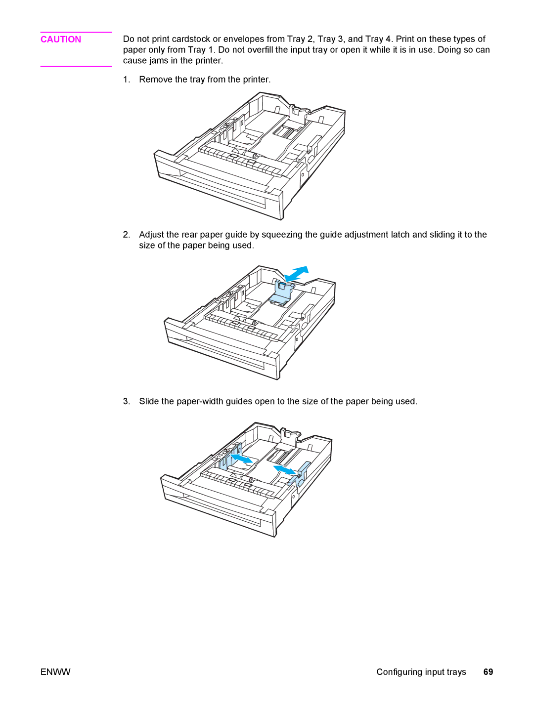 HP 5500 manual Cause jams in the printer 