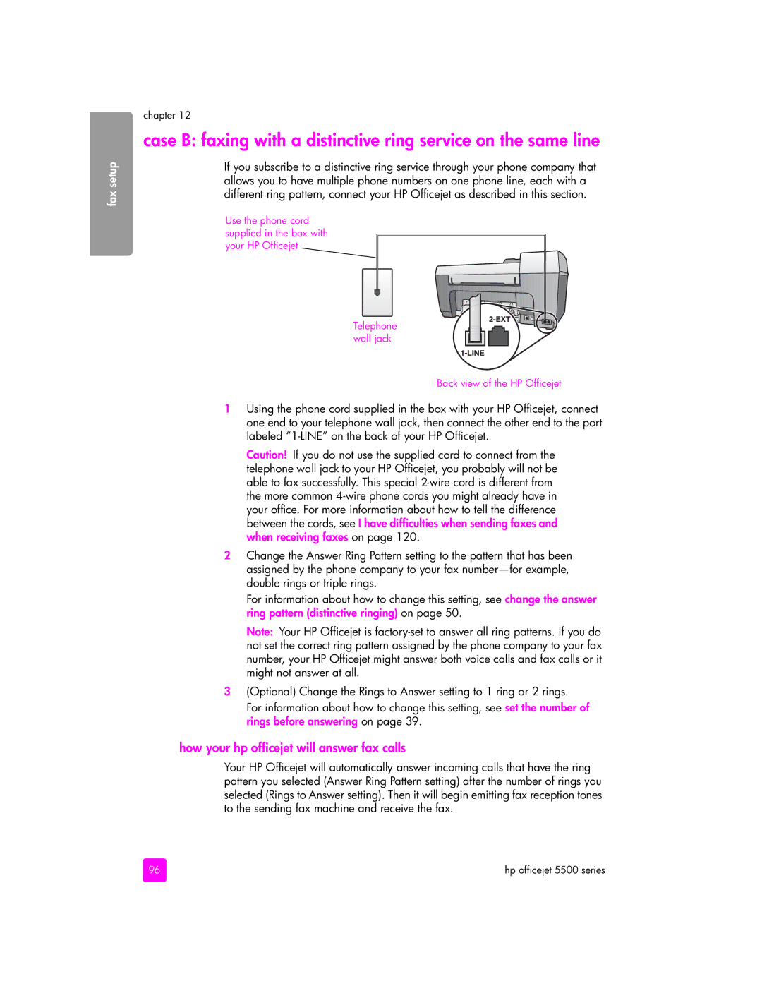 HP 5510xi, 5505, 5510v manual How your hp officejet will answer fax calls 