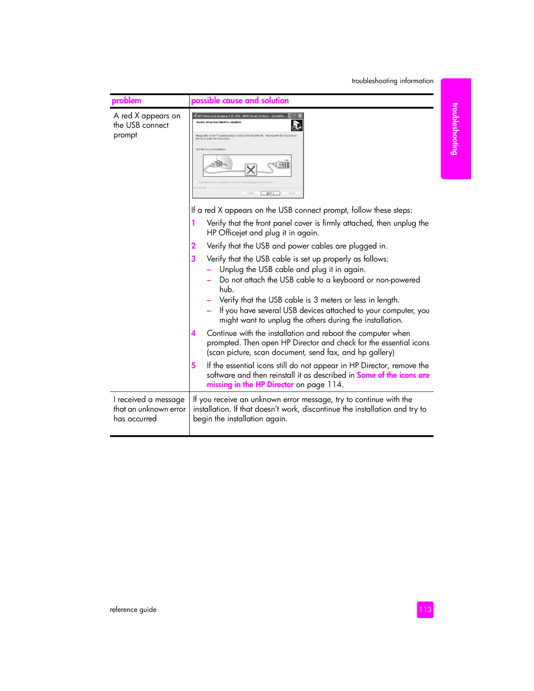 HP 5510v, 5505, 5510xi manual Problem, Missing in the HP Director on 