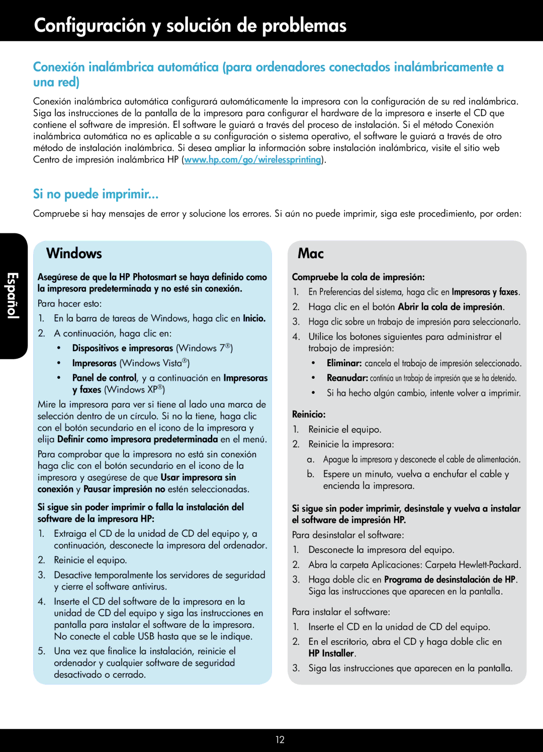 HP 5512 - B111a manual Configuración y solución de problemas, Compruebe la cola de impresión 