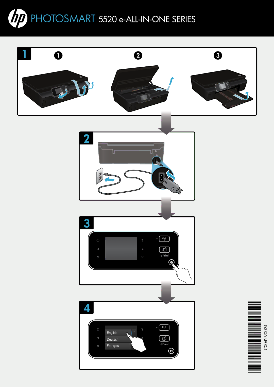 HP 5525, 5522 manual Photosmart 5520 e-ALL-IN-ONE Series 