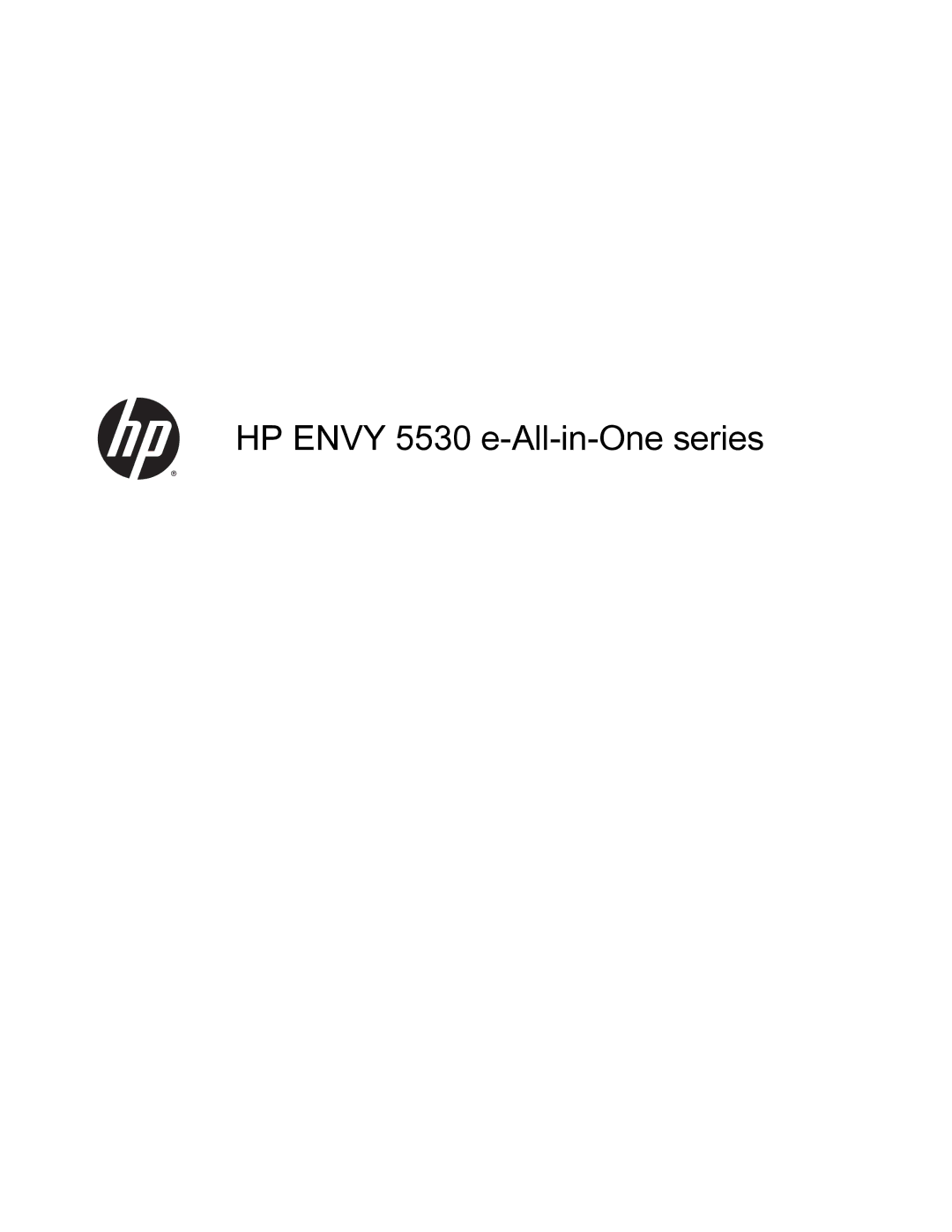 HP manual HP Envy 5530 e-All-in-One series 