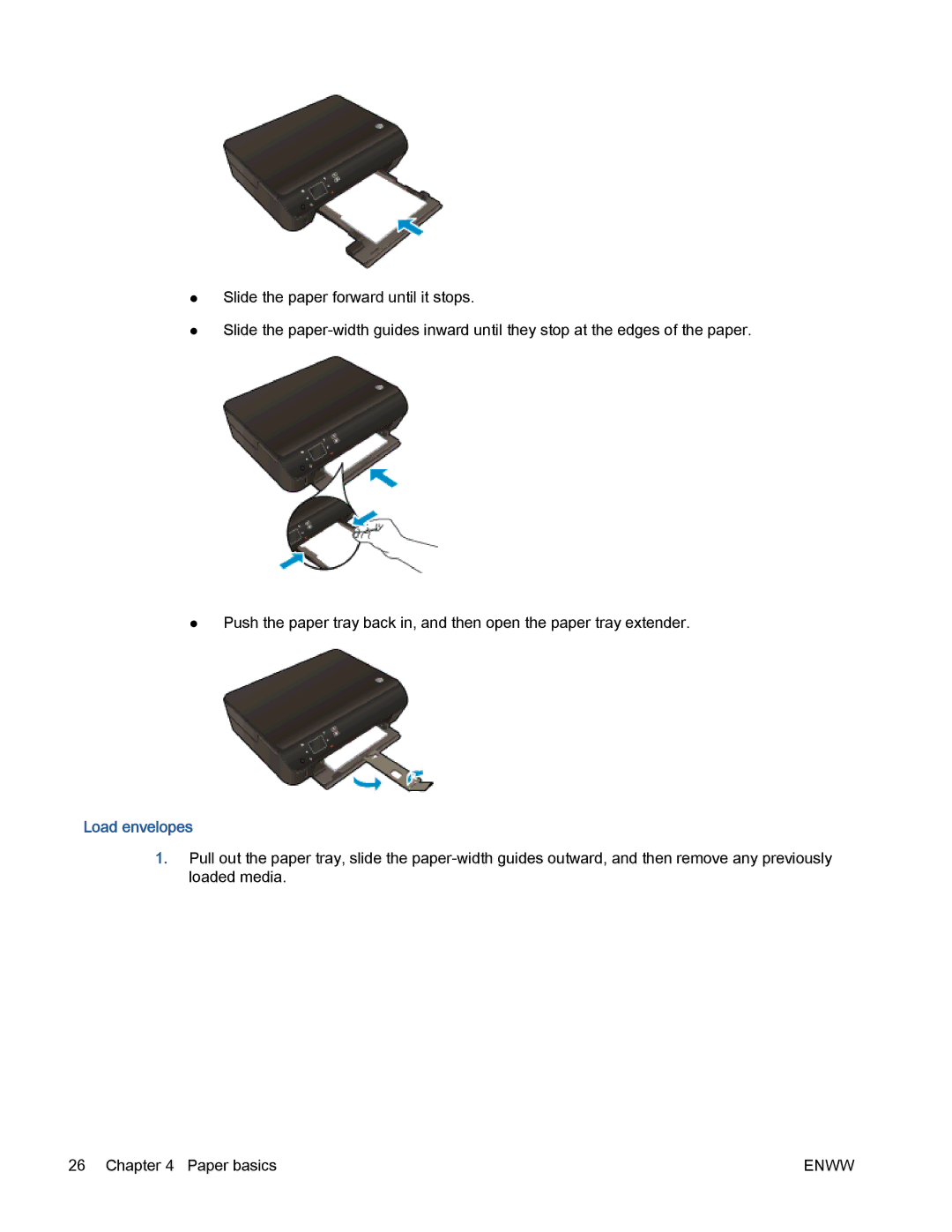 HP 5530 manual Load envelopes 