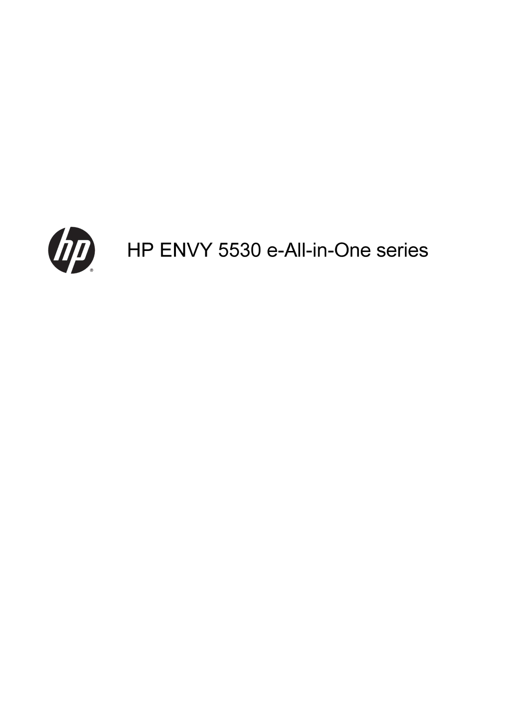 HP 5532, 5531, 5535 manual HP Envy 5530 e-All-in-One series 